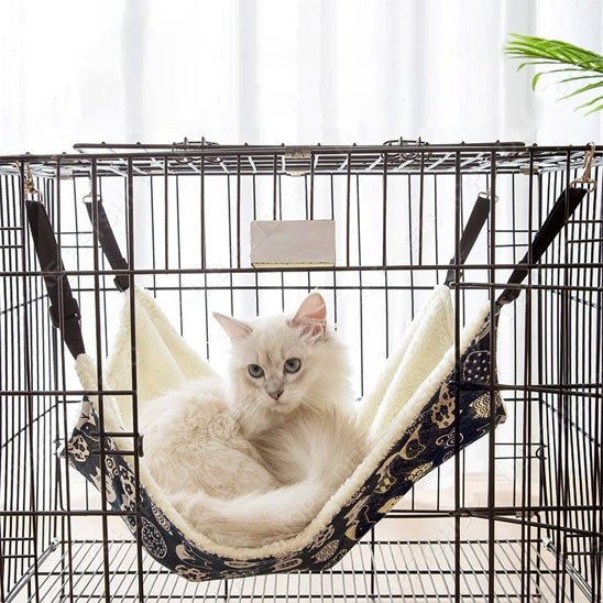 hamac chat suspendu double face