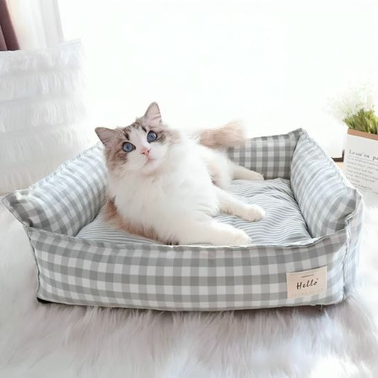 chat panier coussin confortable
