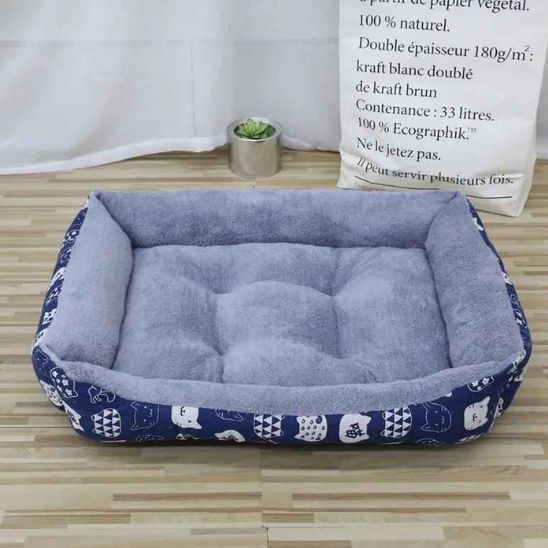 coussin a chat ergonomique bleu