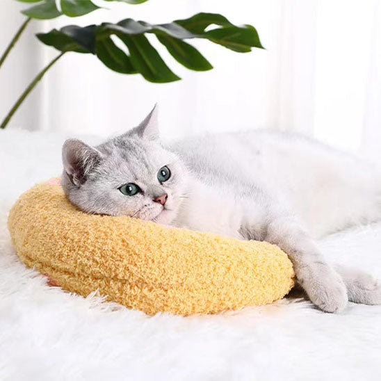 coussin pour chat forme lune