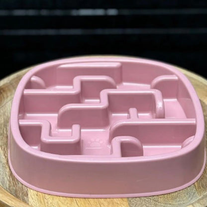 Gamelle anti glouton chat  avec labyrinthe ralentisseur d'alimentation en plastique alimentaire