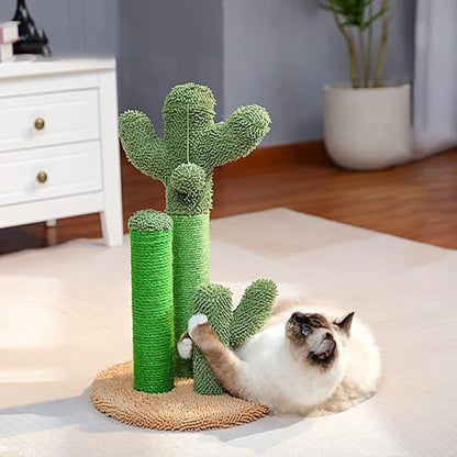 Griffoir chat en forme de cactus