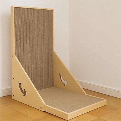 Griffoir en carton pour Chat design triangulaire