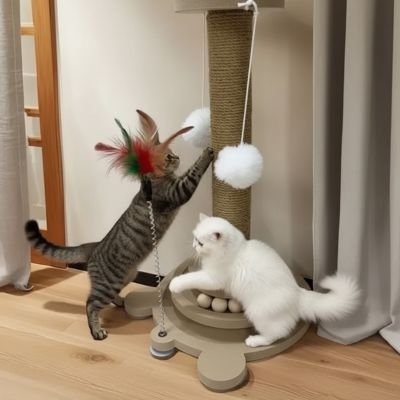Griffoir pour chat base plusieurs niveaux    