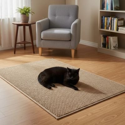 Tapis griffoir chat avec bordure renforcée