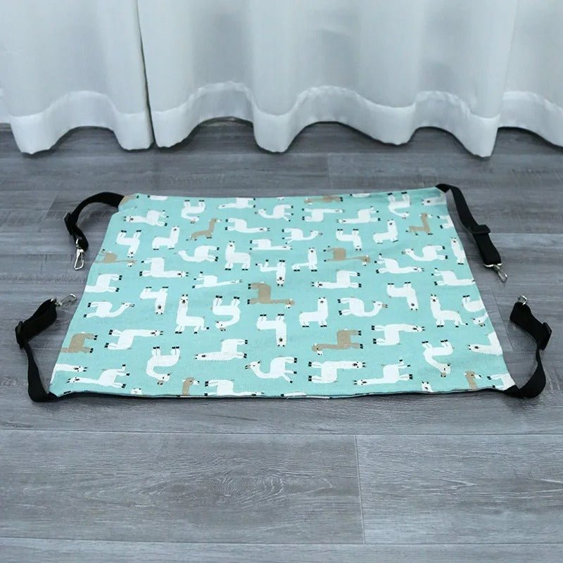 hamac chat motif alpaga