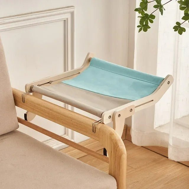 hamac pour chat gris bleu