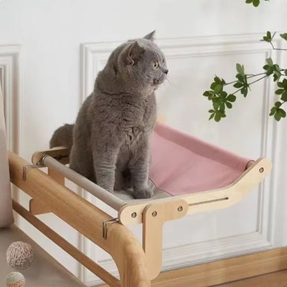 hamac pour chat tissu rose