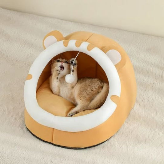 lit pour chat coussin integre