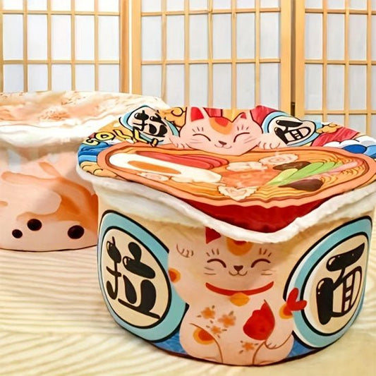 maison pour chat motif chats