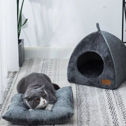 niche a chat coussin integre