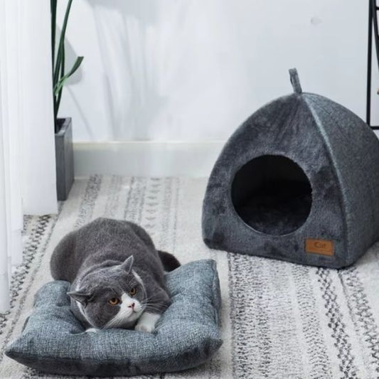 niche a chat coussin integre