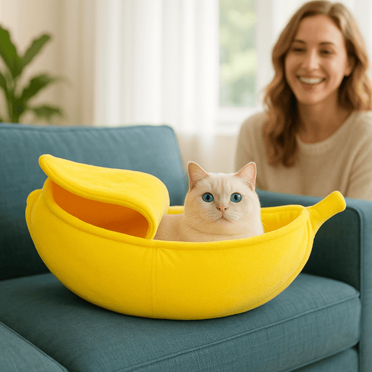 niche chat banane canape