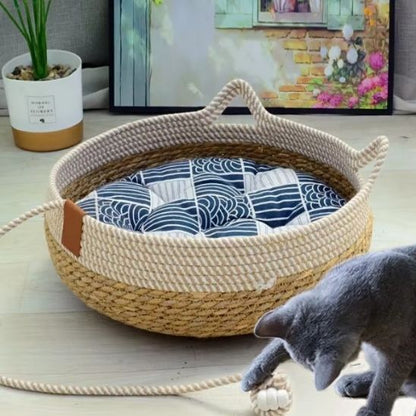 Panier Osier Chat | Bohème™