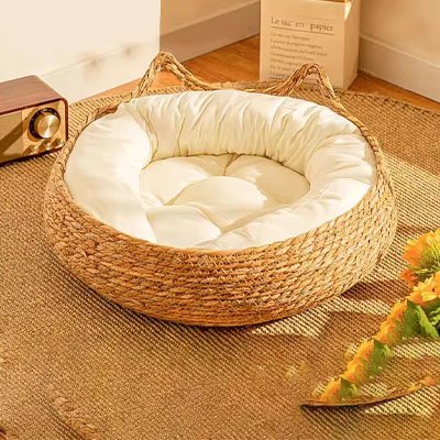 panier osier chat plusieurs dametres