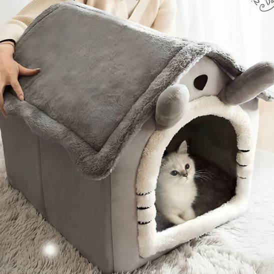 panier pour chat forme maison