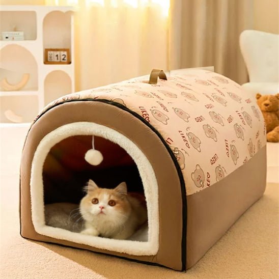 panier pour chat pliable jouet integre