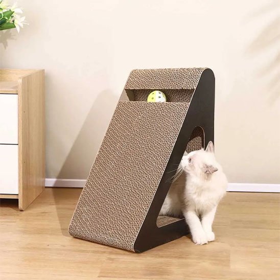 griffoir chat tunnel carton ondule