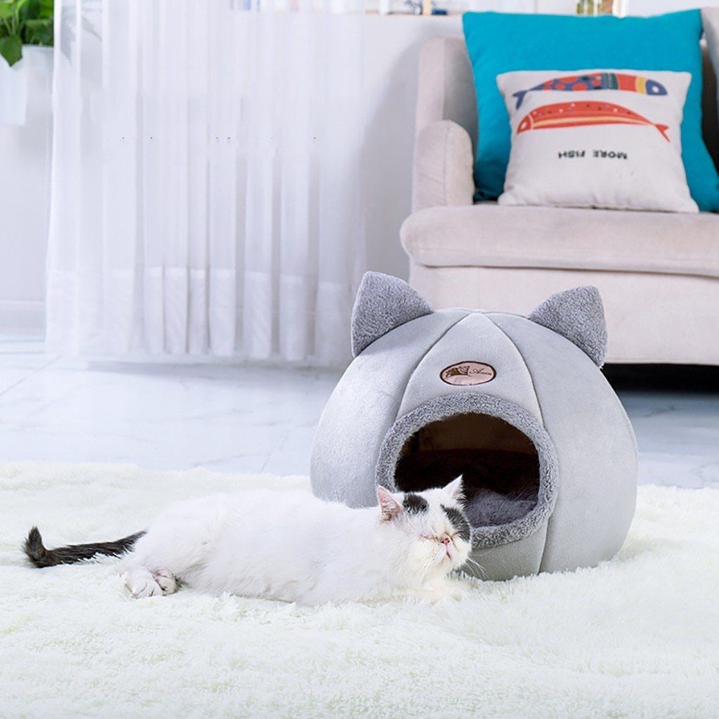 ComfyHouse™ - Niche pour chat ultra confortable - Chatcharme